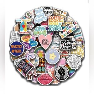 10/$8 Mystery Sticker Bundle Social Justice/Feminism/Progressive